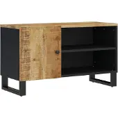 vidaXL Tv-meubel 80x33x46 cm massief mangohout en bewerkt hout