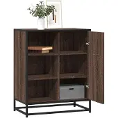 vidaXL Dressoir 62x35x76 cm bewerkt hout bruin eikenkleur