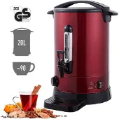 Arebos Catering Koker 20 L | roestvrij Staal Warmwaterdispenser 1650W | Heetwaterkoker | Theekoker met traploze temperatuurregelaar 30-110 °C | Thee Koffie Glühwein Ketel | Glühweinfornuis