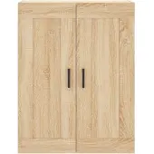 vidaXL Hoge kast 69,5x34x180 cm bewerkt hout sonoma eikenkleurig