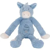 Happy horse Ezel Denzell Knuffel 32cm - Blauw - Baby knuffel