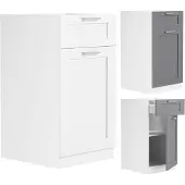 VCM Colura keuken onderkast 40 cm 1 deur, 1 lade antracietgrijs, wit.