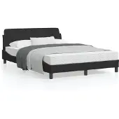vidaXL Bedframe "Dover" 140x200 cm fluweel zwart