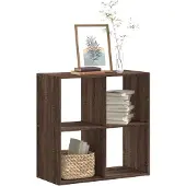vidaXL Boekenkast 68,5x32x68,5 cm bewerkt hout bruin eikenkleur