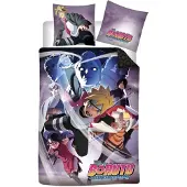 Cofi1453® Boruto dekbedovertrek Team 140 x 200 cm - katoen