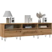 vidaXL Tv-meubel 150x30x44,5 cm bewerkt hout oud houtkleurig