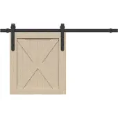 vidaXL Ophangset voor schuifdeur 91 cm koolstofstaal