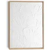 Reinders! Schilderij Bloemen - 30 X 40 Cm - Wit - Hout