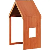 vidaXL Kinderbedhuisje 60x89x134,5 cm massief grenenhout wasbruin