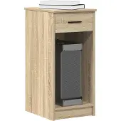 vidaXL Computertorenstandaard met lade 35x45x77 cm sonoma eikenkleurig