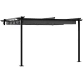vidaXL Prieel 300 x 300 x 200 cm Antracietkleurig Polyester