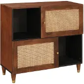 vidaXL Dressoir Bruin 80 x 33,5 x 75 cm Massief Mango Hout