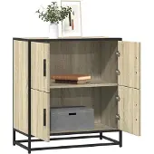 vidaXL Dressoir 68x35x76 cm bewerkt hout sonoma eikenkleurig