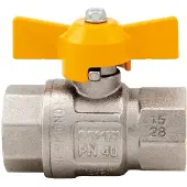 I-Tap Kogelkraan voor gas, handgreep in 'T-vorm, 1 inch