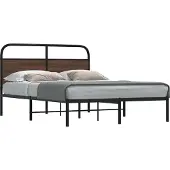 vidaXL Bedframe zonder matras bewerkt hout bruin eikenkleur 135x190 cm