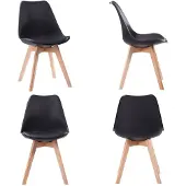 Happy Garden Uittrekbare tafel 120/160cm HELGA en 4 stoelen NORA zwart
