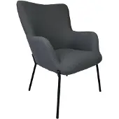 Happy Garden EIRA grijze fauteuil van lusstof