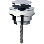 Briconess Klik-klak toiletpot 'Piletta', 11/4 inch - Chromen afdichting