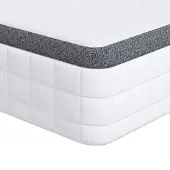 vidaXL Matras Wit en Grijs 80 x 200 cm Bonell Veer