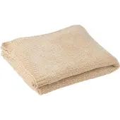 J-Line Blanket chenille polyester beige