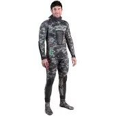 Spetton Med 7 Mm Spearfishing Wetsuit Grijs 2XL Man
