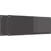 vidaXL Keukenachterwand 2 st Donkergrijs 110 x 40 cm gehard glas