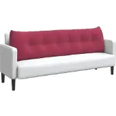 vidaXL Rugkussen Wijnrood 180 x 24 x 50 cm Fluweel