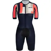 Santini Aahonoui Korte Mouw Triatlonpak Blauw 2XL Vrouw