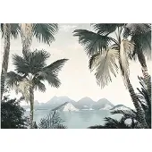 WALLARENA - Fotobehang - 250x175 cm - Jungle, bergen, bos, slaapkamer, woonkamer, vliesbehang