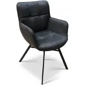 MX Sofa Eetkamerstoel Marcon - Microstof - Antraciet - MxSofa