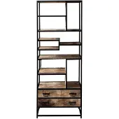 WGXL Collection Boekenkast Mia - 2 Lades - Mangohout -