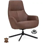 WGXL Collection Fauteuil Couver - Microleder Bull - Bruin -