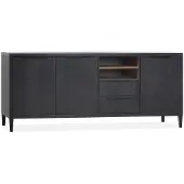 Maxfurn Dressoir Gamma - Lamulux - Old piano - Old teak -