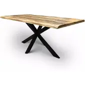 WGXL Collection Boomstamtafel Mangohout - Live Edge - Spinpoot - 220 cm -