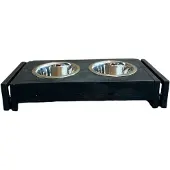 WGXL Collection Hondenbak - Mangohout - Klein - Zwart -