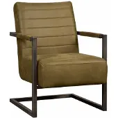 Tower Living Fauteuil Rocca - Microleder Bull - Groen -