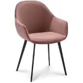 WGXL Collection Eetkamerstoel Kalvijn - Velvet Stof - Old Pink -