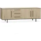 Maxfurn Dressoir Santorini - 3Deurs - Lamulux - Fresh oak -