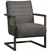 Tower Living Fauteuil Rocca - Microleder Bull - Antraciet -