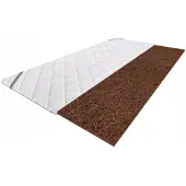Syma Topper Matras Kokos 80x200 cm - Harde Ondersteuning met Elastische Banden