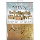 Graine Créative Adventshuisjes knutselset, kerstdorp, doe-het-zelf adventskalender