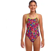 Funkita Single Strap One Piece Swimsuit Roze 10 Years Meisje
