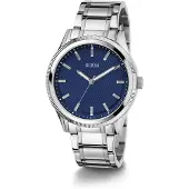 GUESS Analoog horloge 'DEX' navy / zilver