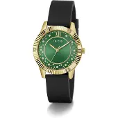 GUESS Analoog horloge 'STARSTRUCK' goud / groen / zwart