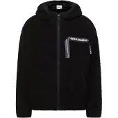 Carlo colucci Fleece jas zwart / wit