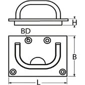 BREG RVS Luikring 76x56 mm