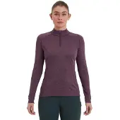 Montane T-shirt met lange mouwen en rits voor dames
