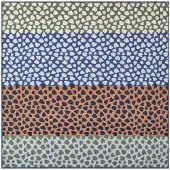 Codello Doek blauw / groen / oranje / zwart / wit