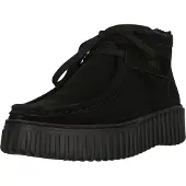 Clarks Clarksvoor vrouwen. 26182916 Torhill Moss Leren Enkellaarsjes zwart (35.5), Leer, Plat, 1 tot 3 cm, Veters, Casual