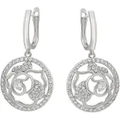 NAEMI Oorbellen zilver / transparant